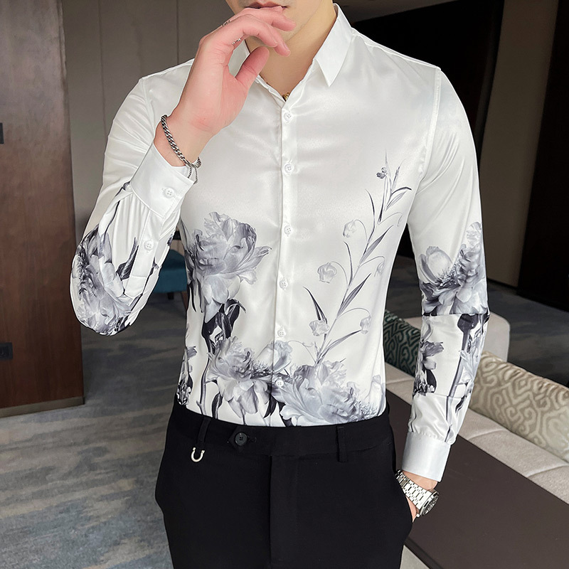 Mã A0165 Giá 610K: Áo Sơ Mi Nam Hadk Dài Tay Hàng Mùa Hè Phong Cách Âu Mỹ Họa Tiết Hoa Thời Trang Nam Chất Liệu G02 Sản Phẩm Mới, (Miễn Phí Vận Chuyển Toàn Quốc).