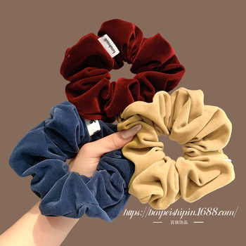 Autumn and Winter Velvet Hair Ties for Women, High-End Retro Bun Hair Ties, Versatile Hair Ties, High Ponytail Hair Ties