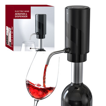 Cross-Border USB Rechargeable Electric Wine Aerator, Fast Smart Wine Electronic Aerator and Wine Dispenser