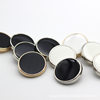 High-grade Metal Button Cashmere Coat Coat Button Black White Fashion Shirt Blazer Decorative Button