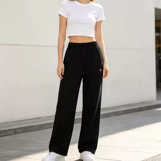 In-stock al* wide-leg sweatpants 26 autumn yoga sports casual loose versatile straight-leg pants