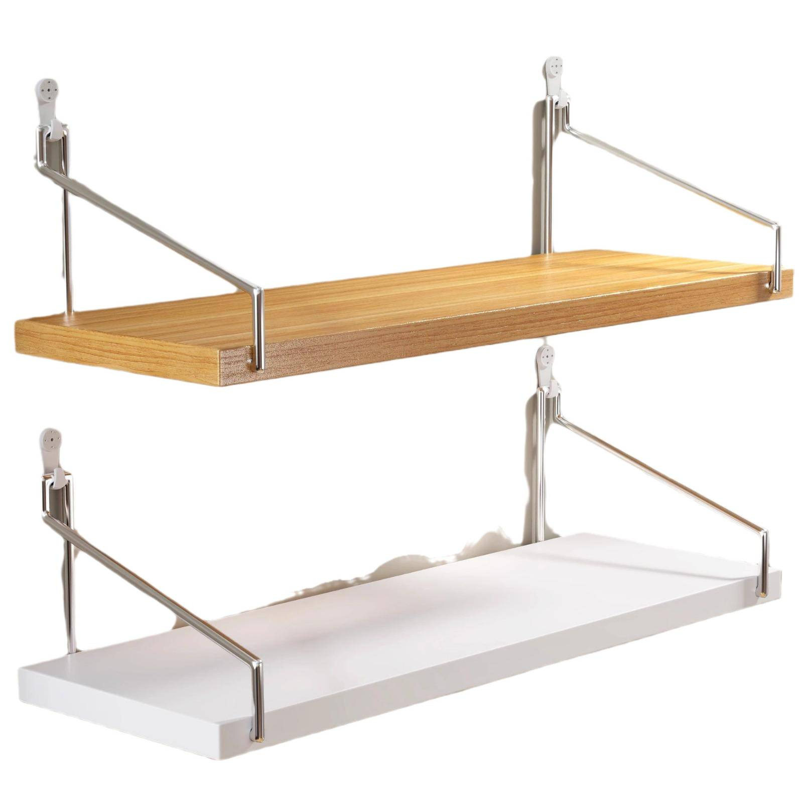 Punch-free Wall Storage Rack Bedside Wall-mounted Partition Living Room Wall Decoration Router Shelf Wall-mounted Bookshelf