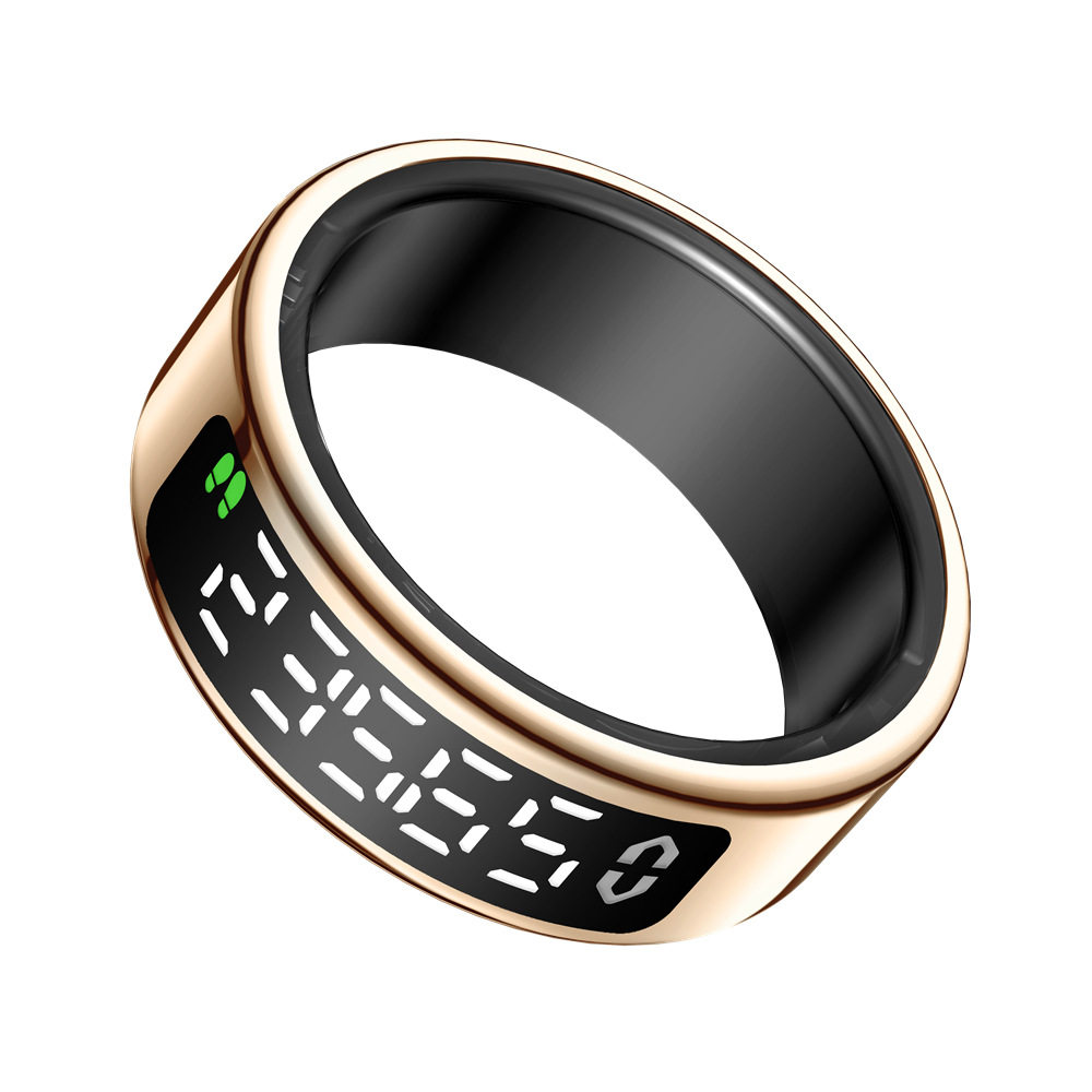 Sy01 Smart Ring with Display Touch with Charging Compartment Heart Rate Blood Oxygen Sleep Health Monitoring Smart Ring