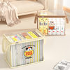 New Cartoon Storage Box Thickened PVC Waterproof and Dustproof Textbook Storage Bag Foldable Large Portable Storage Box