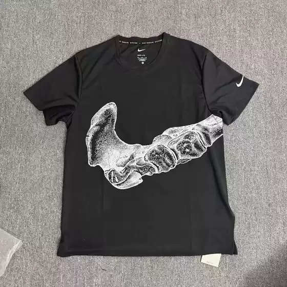 Brand Hot-Selling Export to Europe and America Sports Quick-Dry Breathable Men's Casual Short-Sleeve T-Shirt Round Neck Training Top