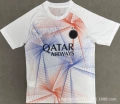 2627 paris champions league pre-match uniform white, blue and red