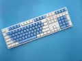 White and blue double three-mode ice blue light blue axis