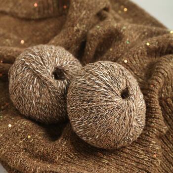 Bamboo Starry Sky Sequin Mohair Thread Hand-Knitted DIY Sweater Scarf Hat Hand-Knitted Stick Needle Outwear Thread