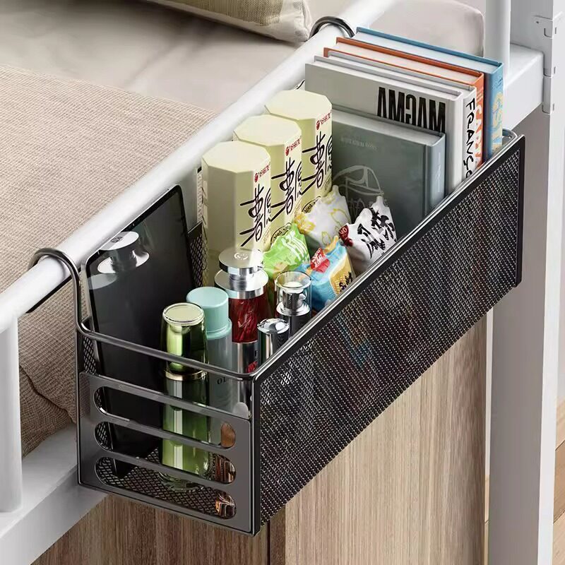 Hanging Storage Rack for Dormitory Bedside, Hanging Bedside Storage Rack for Dormitory, Punch-Free Storage Rack for Dormitory