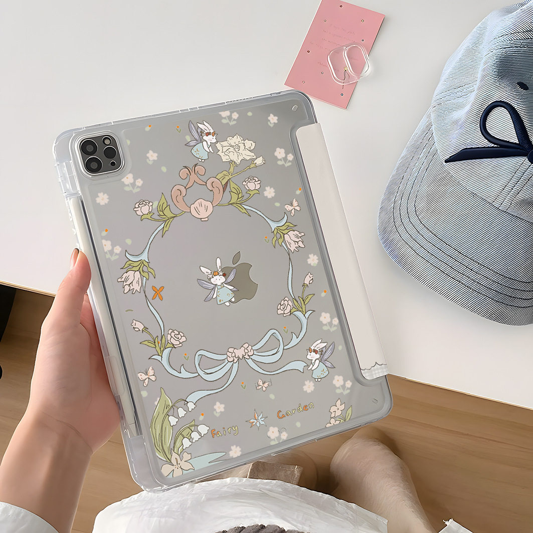 Garden Elf Butterfly Ipadpro 11inch Air6 Protective Case Mini7 Tablet 10/9/8 Generation A16 Protective Case 5