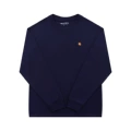 830 navy blue [small gold label]