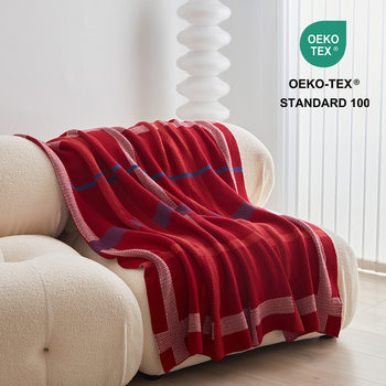 Cotton American Simple Style Throw Blanket Sofa Bedroom Leisure Blanket Beauty Salon Summer Throw Blanket with Towel Home Soft Decoration