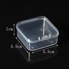 Rectangular Transparent Plastic Box Bean Storage Box Pp Flip Box Hardware Plastic Parts Packaging Empty Box Small Box
