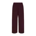 Burgundy straight-leg pants