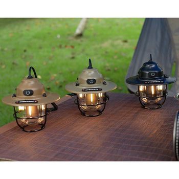 cyberbee retro camping lamp camping lamp typec charging portable lamp electrodeless dimming outdoor chandelier emergency