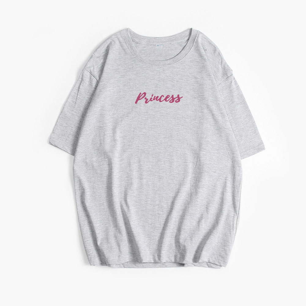 Womens Vintage Bow Print T Shirt Summer Casual Style Loose Fit Round Neck Short Sleeve 100 Cotton Wholesale