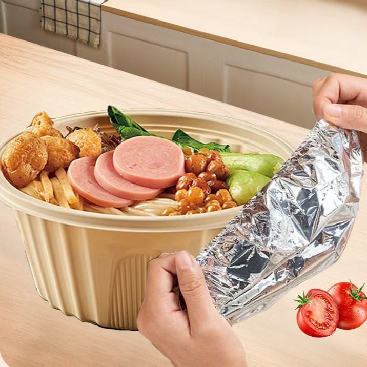 Meal Insulation Cover Food Grade Aluminum Foil Film Cover Insulation Cover Dining Table Insulation Cover Kitchen Fresh-Keeping Insulation Sealing Cover