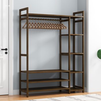 Coat Rack, Bedroom, Household Floor-Standing Shoe Rack, Integrated Door Clothes Rack, Simple Clothes Drying Rack, Storage and Clothing Wholesale