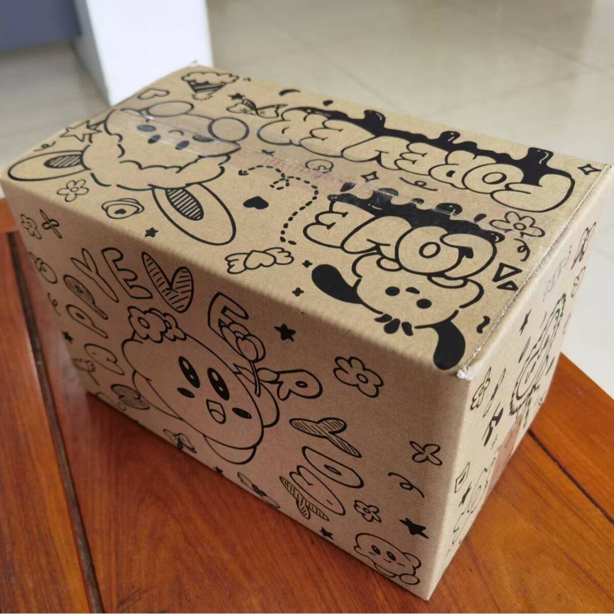 Five-Layer Ultra-Hard Black Cartoon Be Corrugated Postal Express Logistics Packaging Carton Box Small Carton Wholesale