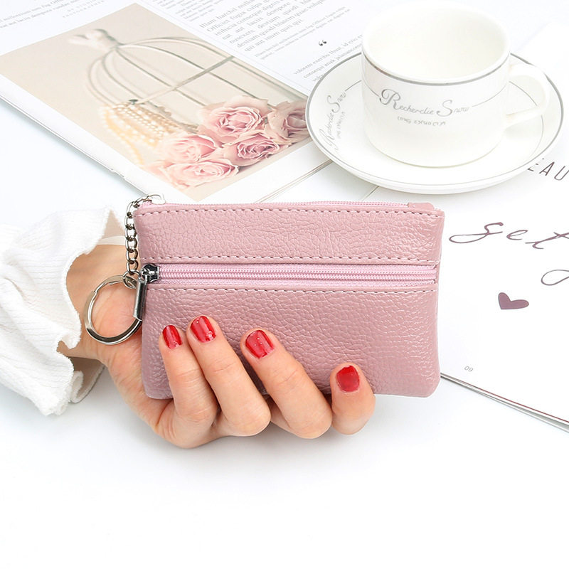 New Women's Coin Purse Zipper Mini Handbag Pocket Key Coin Bag Pocket Small Bag Short Wallet