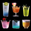Creative Glass Cocktail Cup Personalized Combination Bar Martini Cup Internet Celebrity Goblet Cup Set Champagne Cup