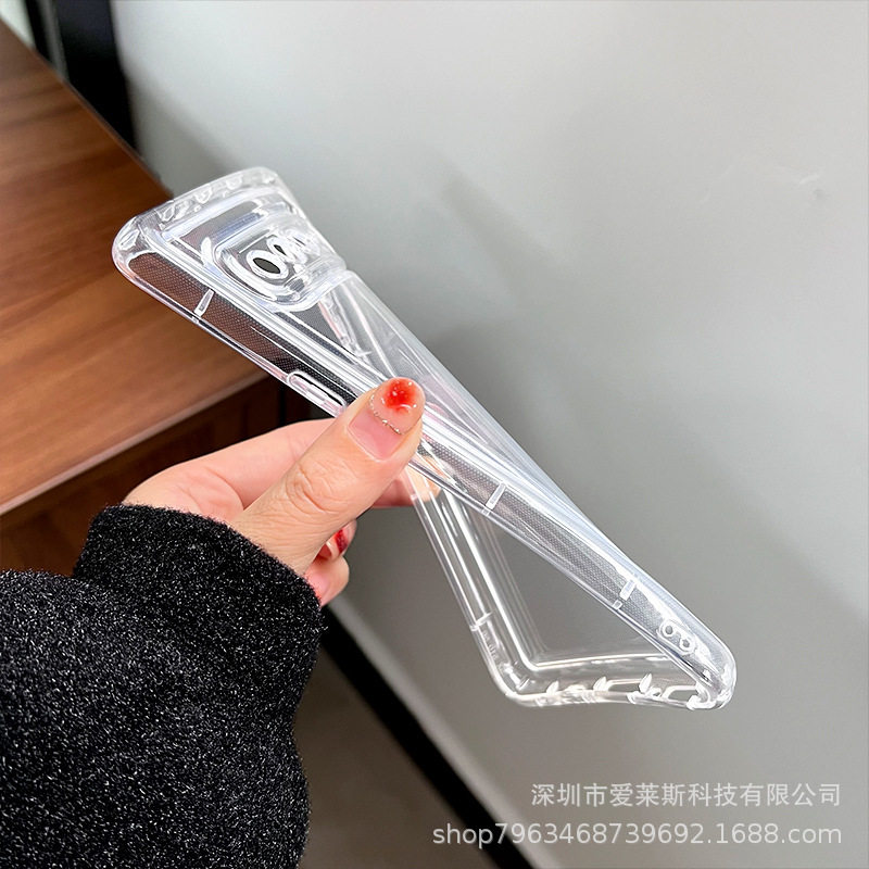 Suitable for Samsung S25Ultra Shock-Absorbing Airbag A54 Mobile Phone Case Note20 Anti-Fall A34 Protective Cover S23 S24