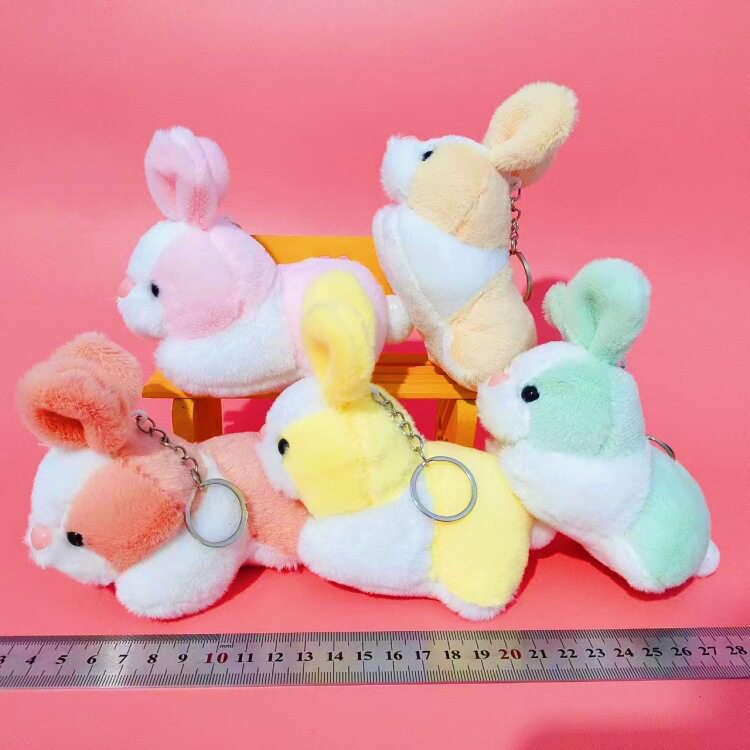 批发抓机娃娃公仔玩偶兔子毛绒玩具小挂件小熊婚庆娃娃抛洒小礼品