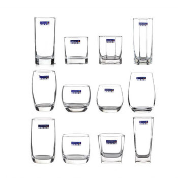 Lemeiya Glass Household Heat-Resistant Thickeneded Tea Cup Glass Water Cup Set Transparent 6-Pack Drinking Cup Household