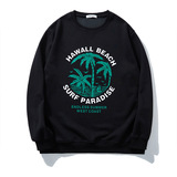 Бренд Tide, большие размеры, мужской осенний красивый толстый принт с кокосовой пальмой, плюс жир для увеличения длины, мужской свободный свитер DT5319