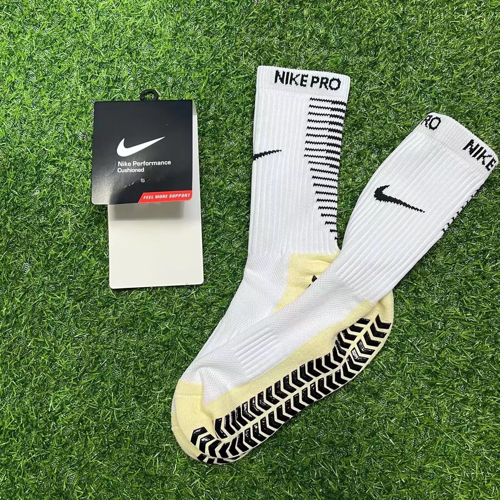 Cross-border supply of football socks for men sports rubber dot socks non-slip thickened silicone mid-tube towel running socks