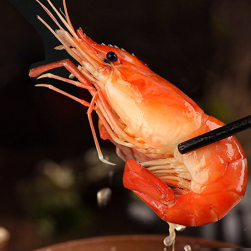 Fresh Cooked Frozen Langostino Shrimp, Quick-Frozen Freshwater Prawns, Cooked Frozen Large-Headed Prawns, Frozen Langostino Prawns, Whole Box Commercial Wholesale