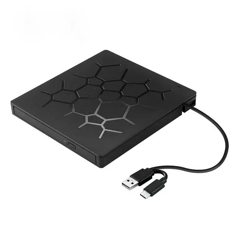 E-commerce external optical drive external computer multi-function burner 7-in-1 ultra-thin 2a2c mobile optical drive to read and write discs