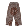 Cashew flower printed pants (brown)