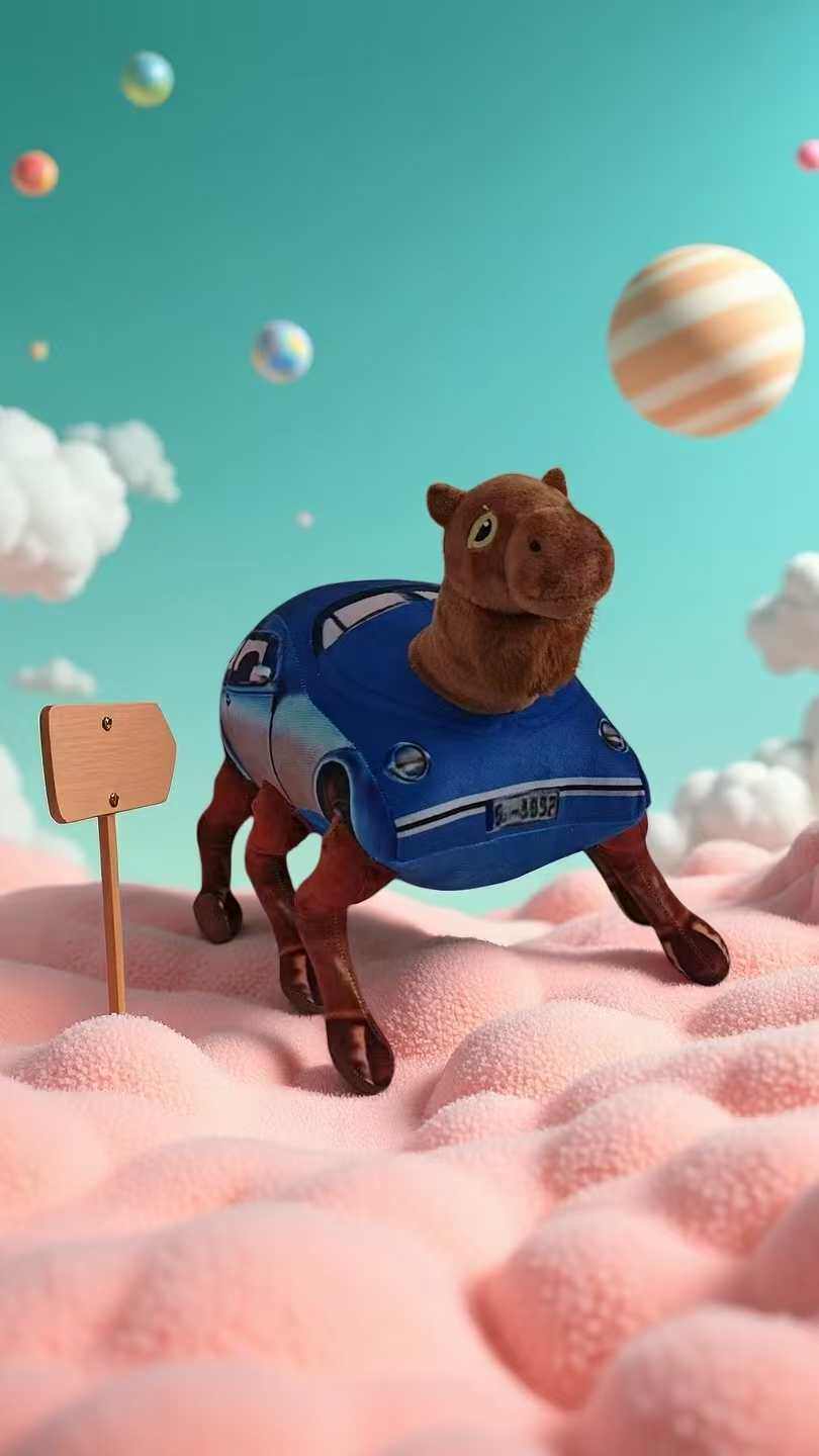 跨境新品tung tung tung sahur 鲨鱼山海经恶搞毛绒玩具娃娃公仔