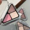 Sweet Mint Small Triangle Eyeshadow Matte Pearlescent Broken Flash Earth Color Light Makeup Plate Multi-use Portable Eyeshadow Plate