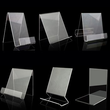 Library Display Rack A4 Acrylic Bookshelf Book Stand Bookstore Book Holder Bracket Book Display Rack Transparent Book Stand