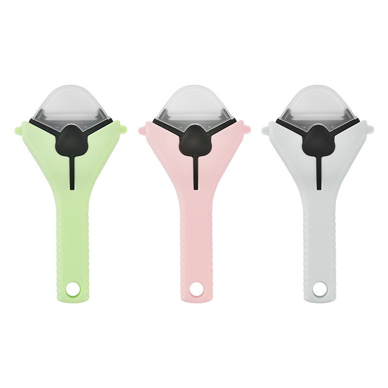 Multifunctional Triangular Grater Household Stainless Steel Peeling Knife Easy to Store Three-In-One Melon Grater Kitchen Tool Cross-Border