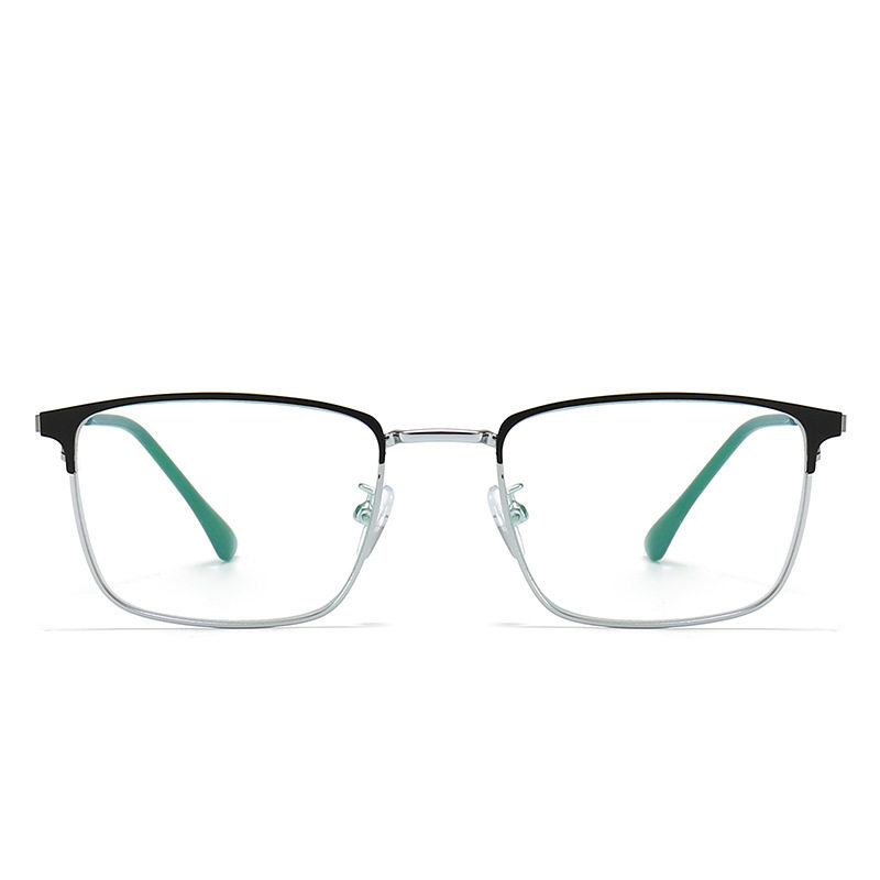 3125 classic business box flat glasses frame men's tide large frame metal anti-blue light myopia glasses frame wholesale