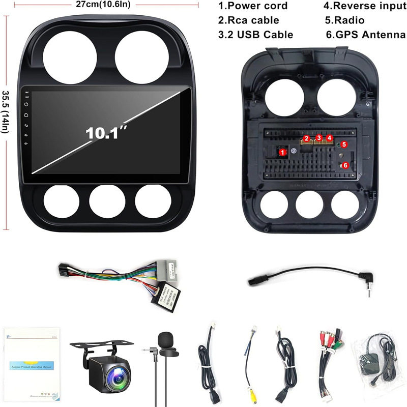 Suitable for Jeep Compass Navigator Jeep Compass Patriot Android Carplay Gps
