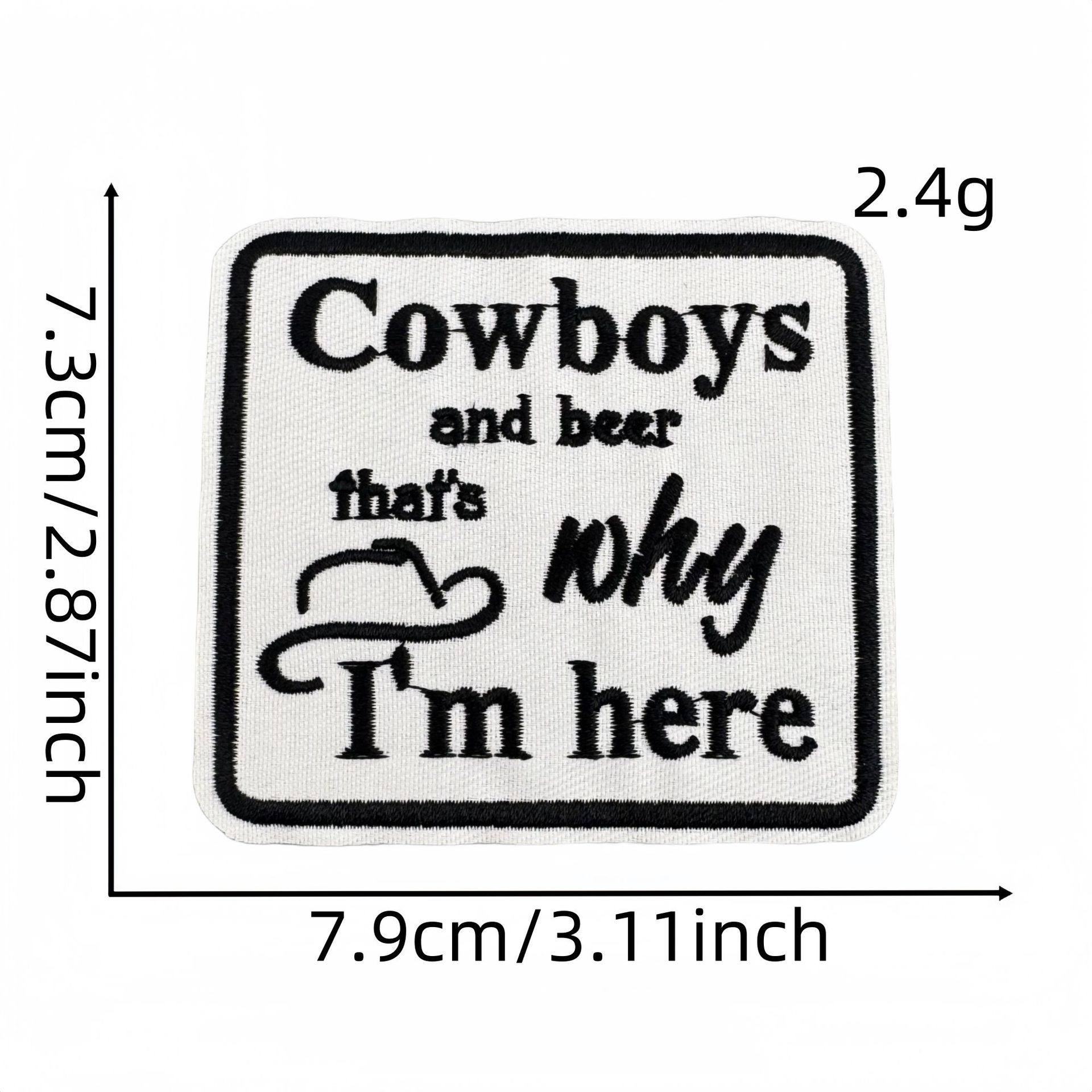 トレンドの英語布ステッカー 7#