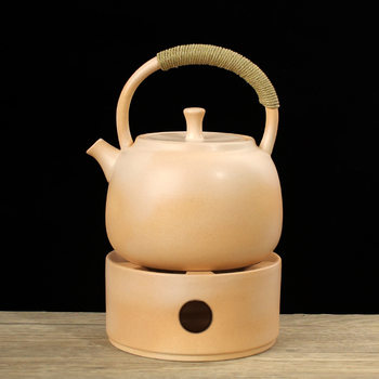 New Chinese Style Candle Furnace Warm Tea Stove Set Warm Tea Base White Mud Ceramic Pot Electric Ceramic Stove Kettle Warm Tea Base