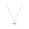 Escape Princess beads bow necklace 2022 new girls simple fashion all-match titanium steel clavicle chain female