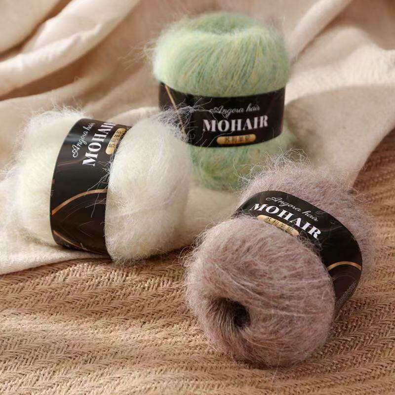 Suli Alpaca Mohair 25g Medium Thick Long Hair Mohair Thread Hand-Knitted Wool Hat Scarf Export