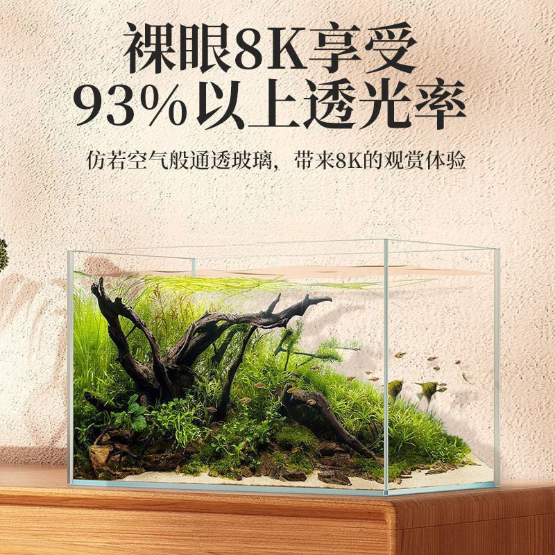 Ultra-Clear Glass Aquarium Rectangular Small to Medium-Sized Living Room Home Bare Tank Desktop Tank Turtle Tank Factory Direct