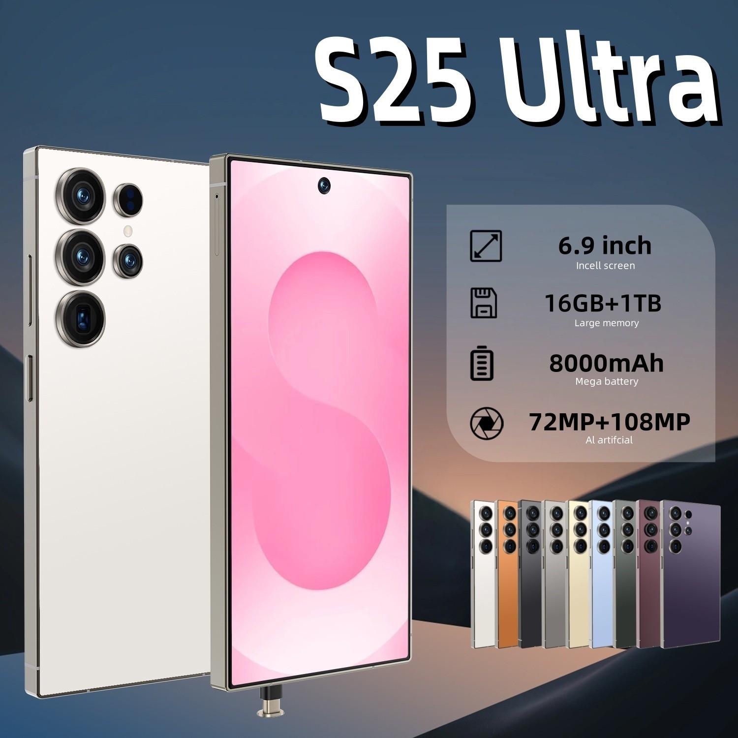 外贸畅销款S24Ultra跨境手机含内置笔便捷出行5G现货手机工厂批发