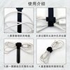 Ready Stock Velcro Storage Belt Data Wire Tie Needle Type Back Backrest Self-Adhesive Cable Management Binding Belt Wholesale