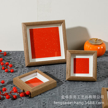 Factory wholesale calligraphy blank photo frame new Chinese long framed Chinese painting calligraphy frame puzzle wall hanging photo frame