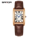 Belt coffee rose gold white [men's style]