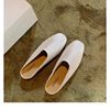 Grape Mom's Same Style Baotou Slip-On Soft Leather Comfortable Mule Half Slippers for Women 2025 Spring and Summer New Style