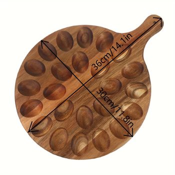 Solid Wood Egg Holder for Egg Storage Box Bracket Japanese Style Creative Breakfast Refrigerator Wooden Egg Rack